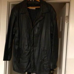 Men soft leather jacket